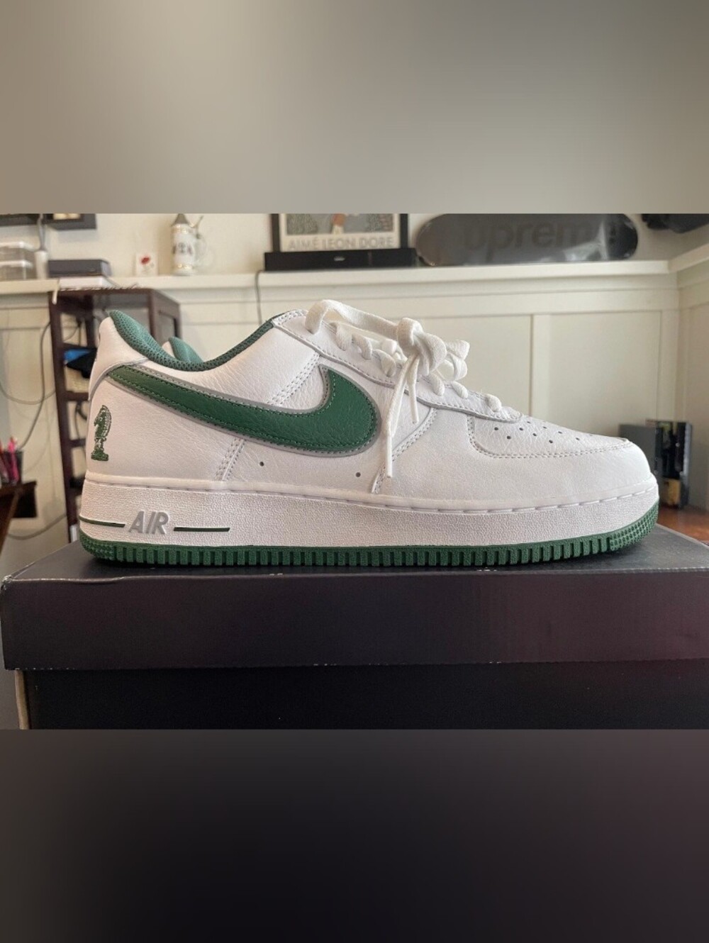 New Mens Size 11 Nike Air Force One Low '07 Four Horseman LeBron White/Green